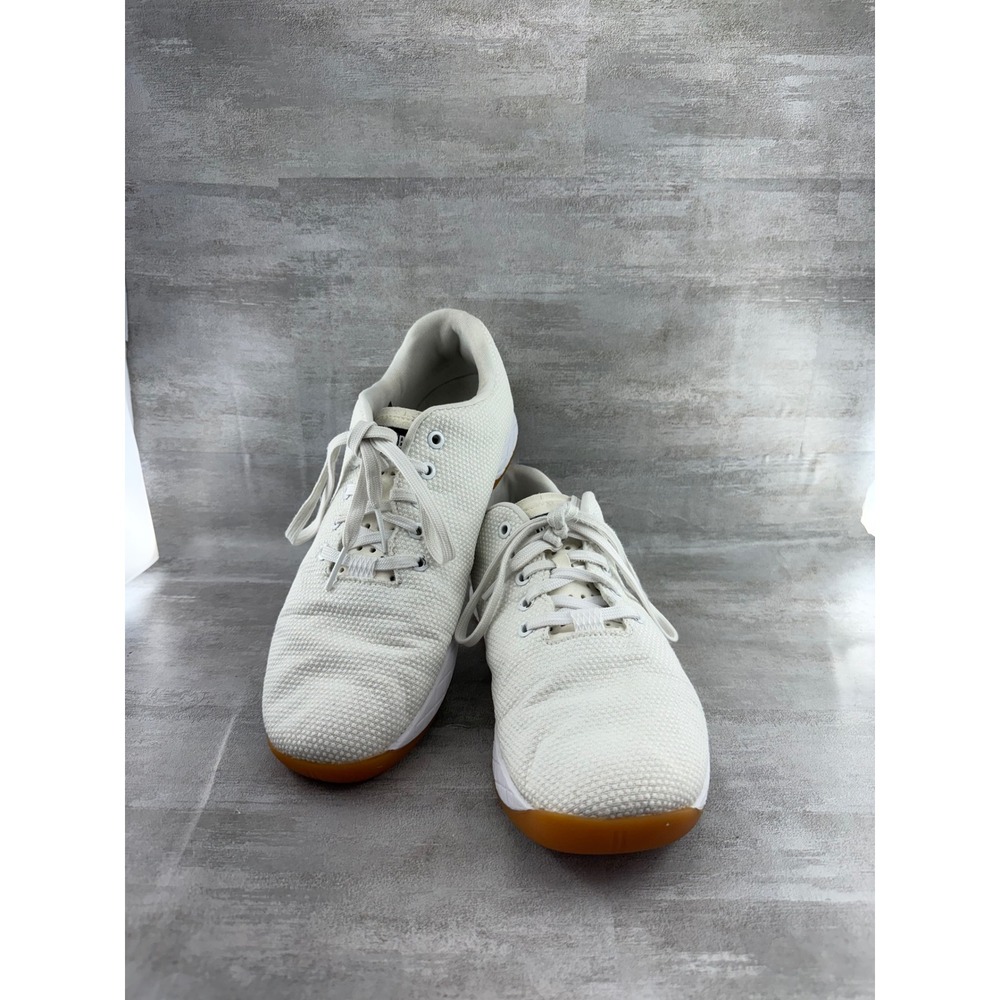 NOBULL SuperFabric Trainer White Ivory Gum Sole Mens 10 Womens 11.5 Sneakers